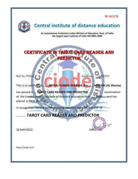 Certificate Of Complitation